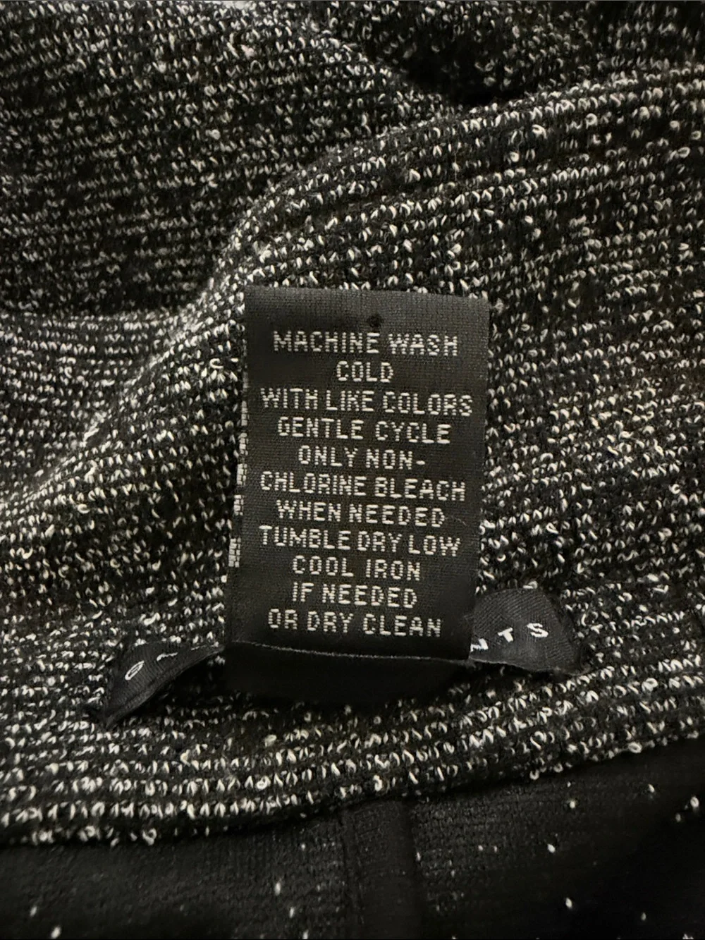 Women's Black Heather Open-Front Knit Jacket